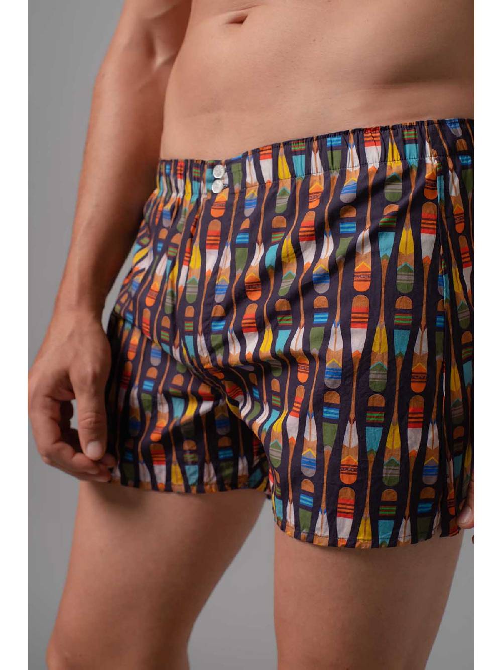 Julipet Boxer in pregiato tessuto navetta stampato