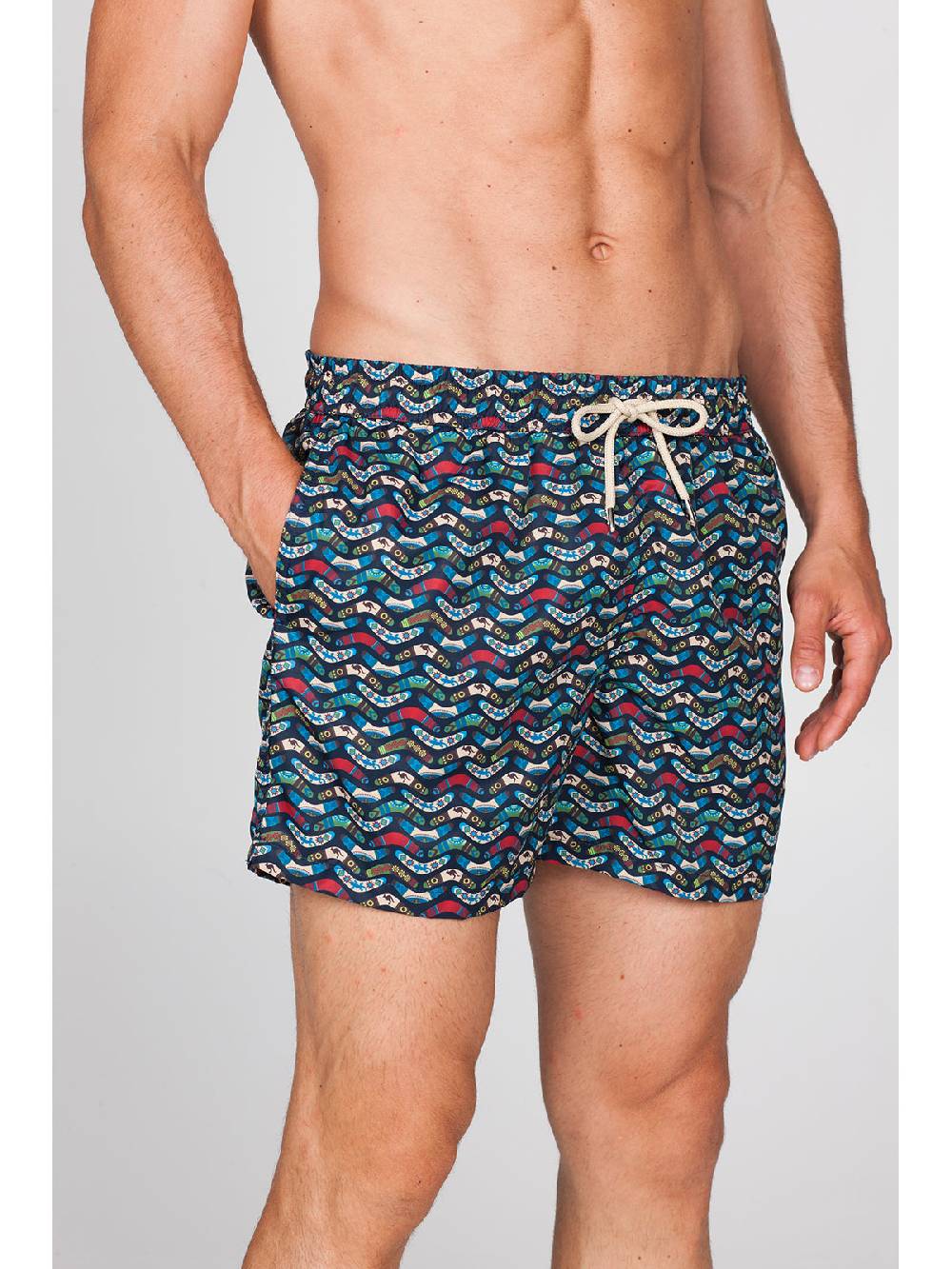 Julipet Boxer Mare In Leggera Tela Di Microfibra