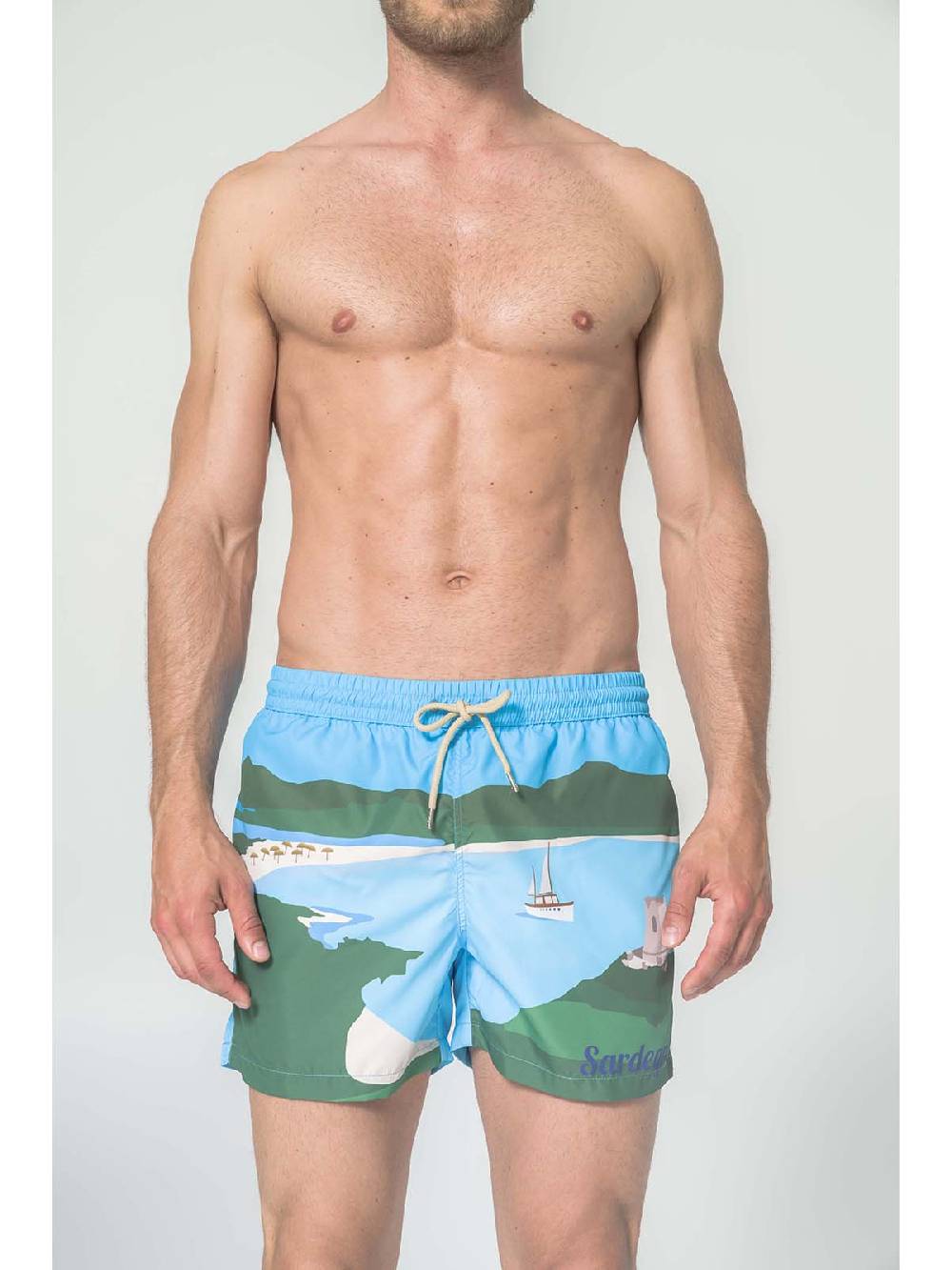 Julipet Boxer Mare In Leggera Tela Di Microfibra