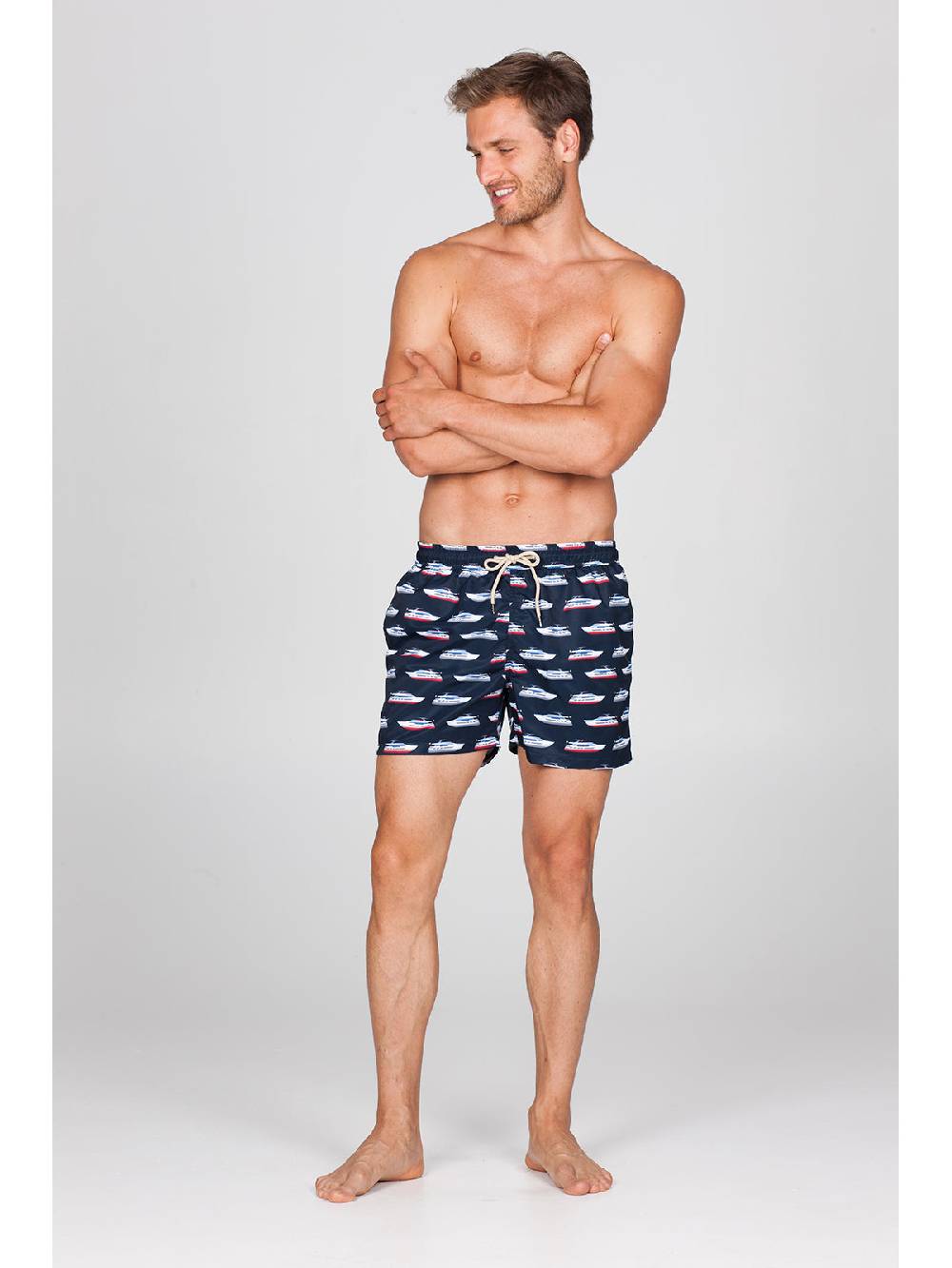 Julipet Boxer Mare In Leggera Tela Di Microfibra