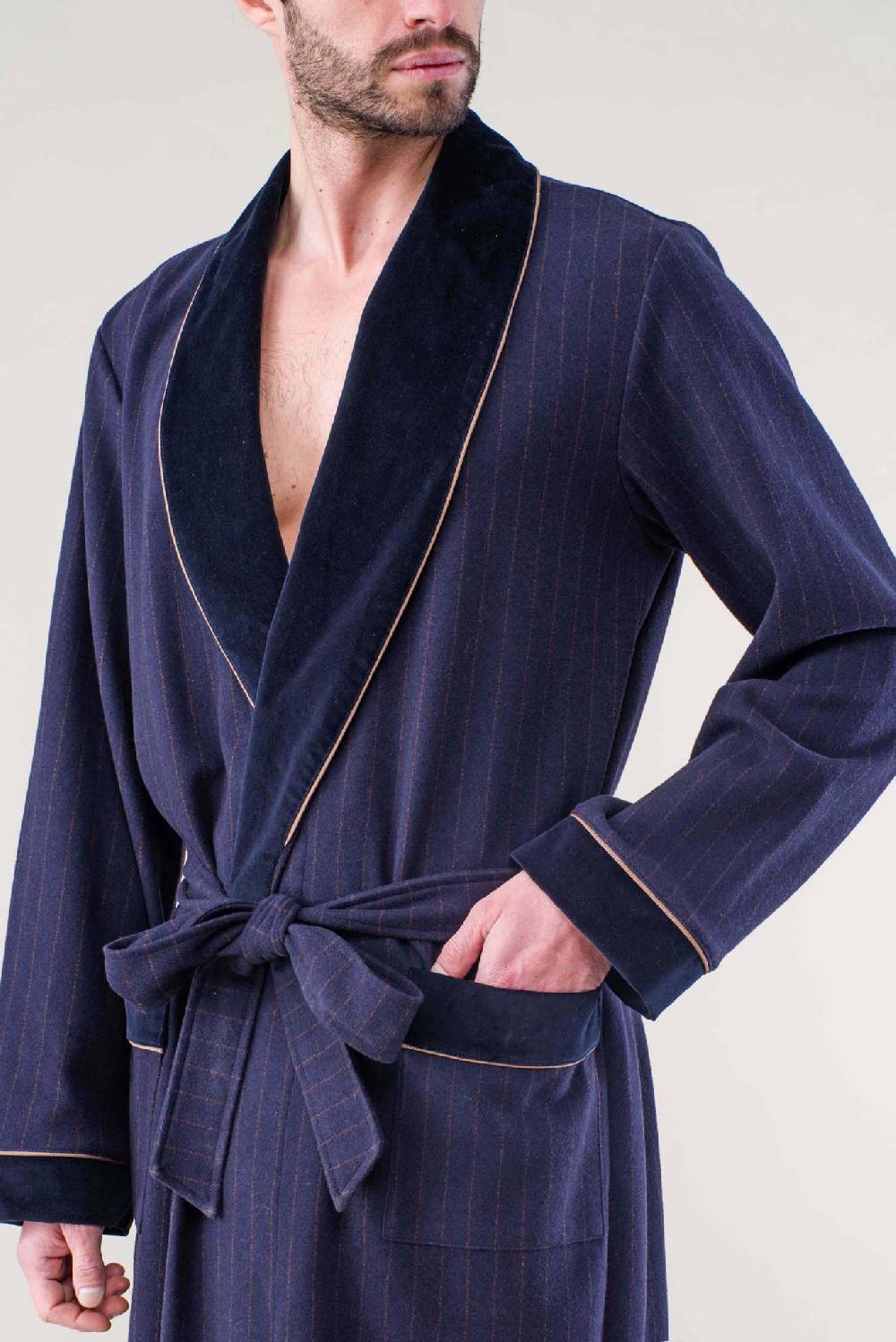 Julipet Giacca Da Camera Con Velluto E Raso