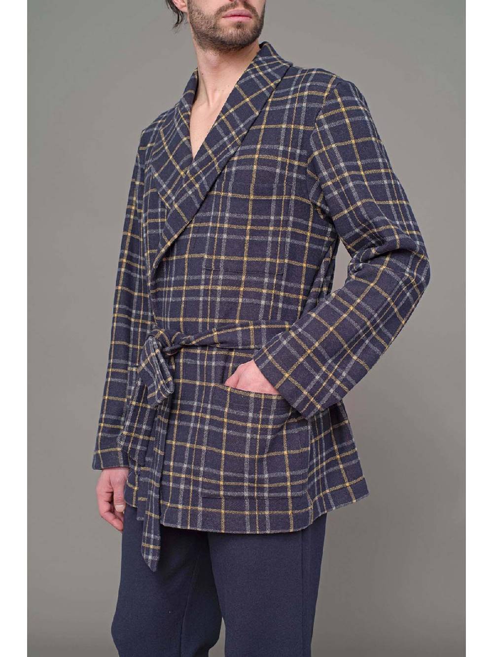 Julipet Giacca Da Camera Sciallata Fantasia Tartan