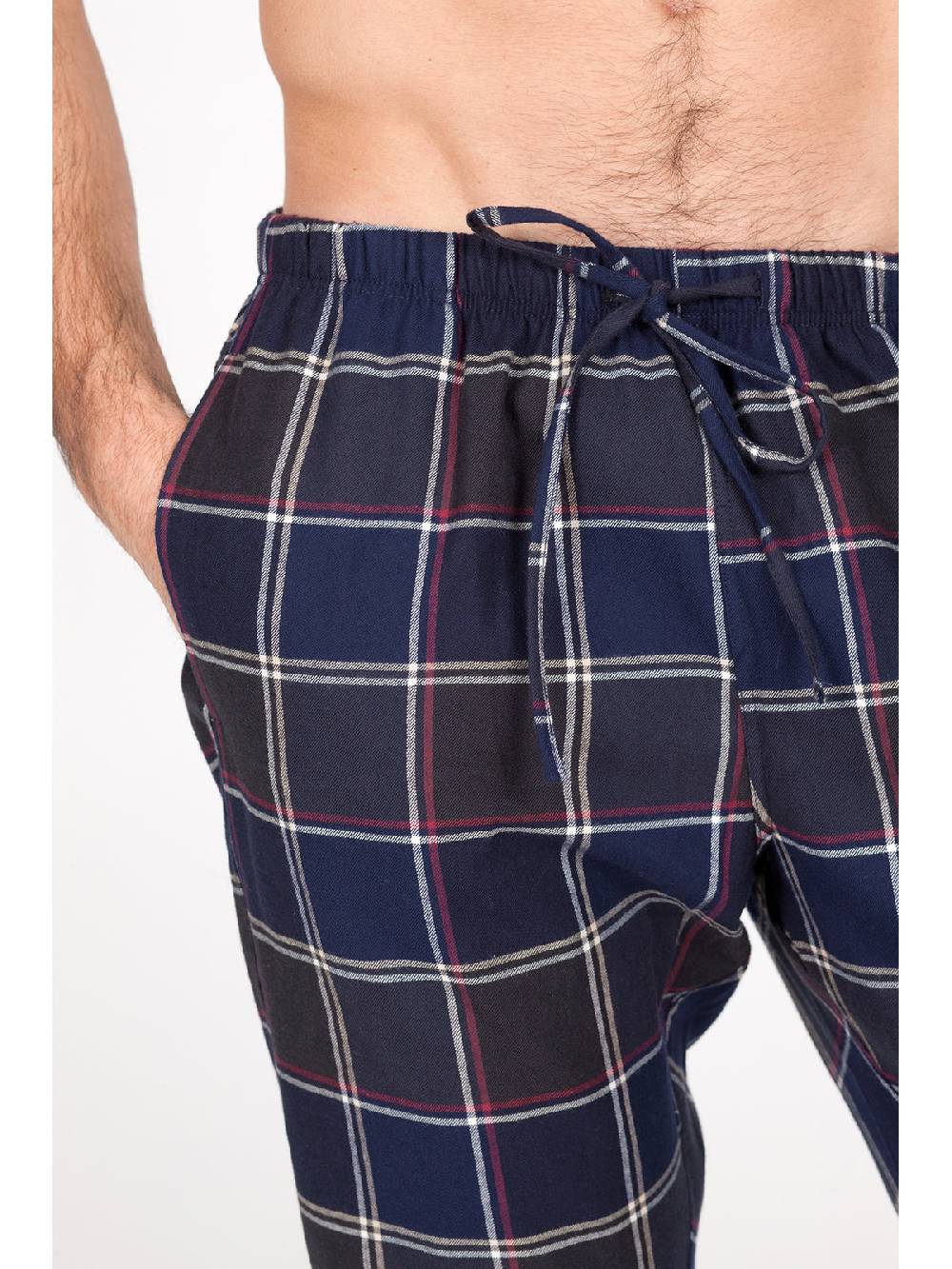 Julipet Pantalone in calda flanella di puro cotone