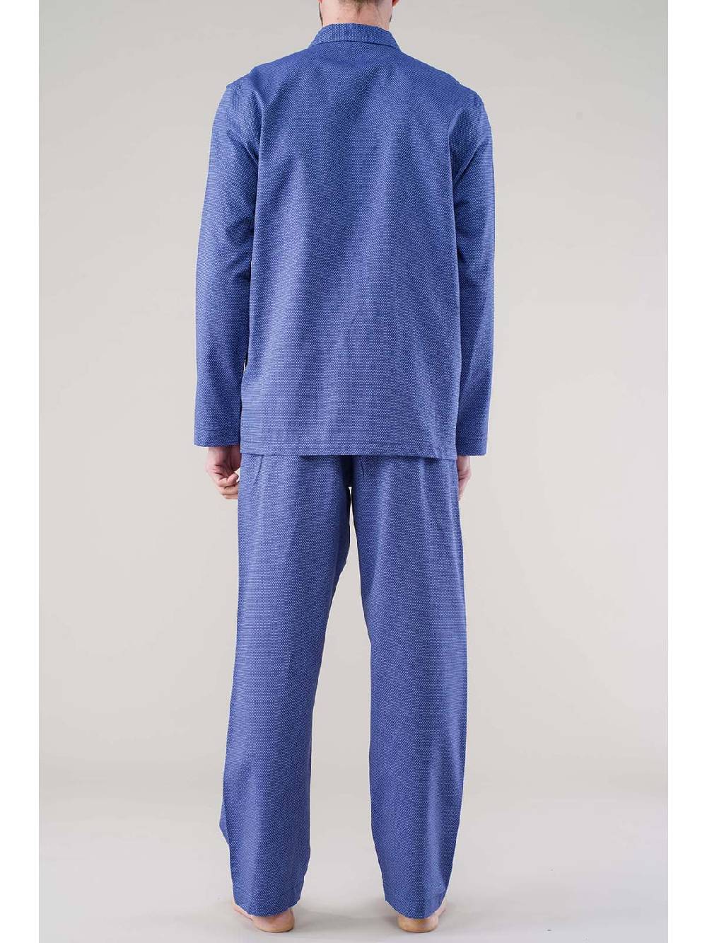 Julipet Pigiama Aperto In 100% Popeline Tinto Filo