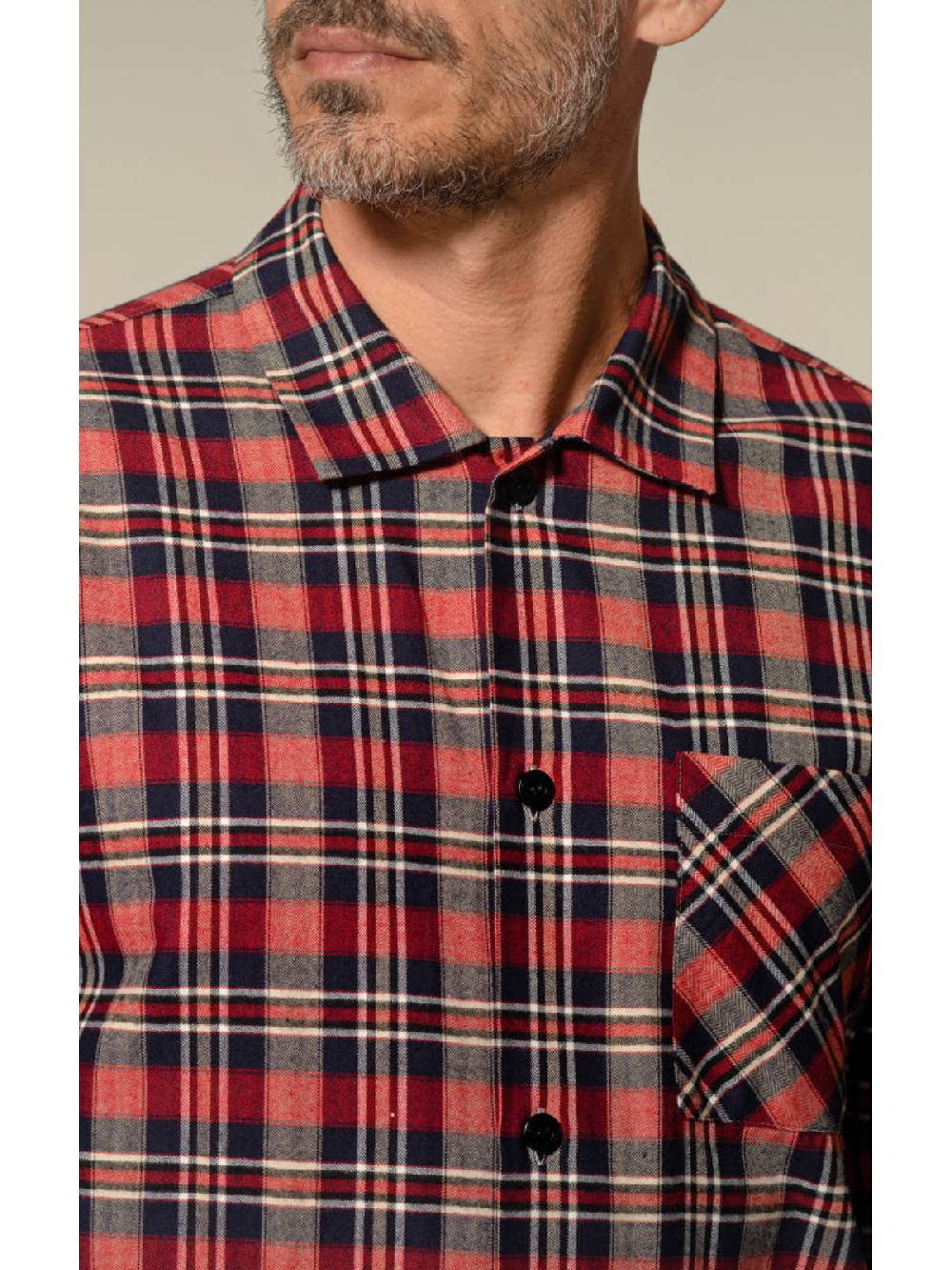 Julipet Pigiama Aperto In Flanella Disegni Tartan