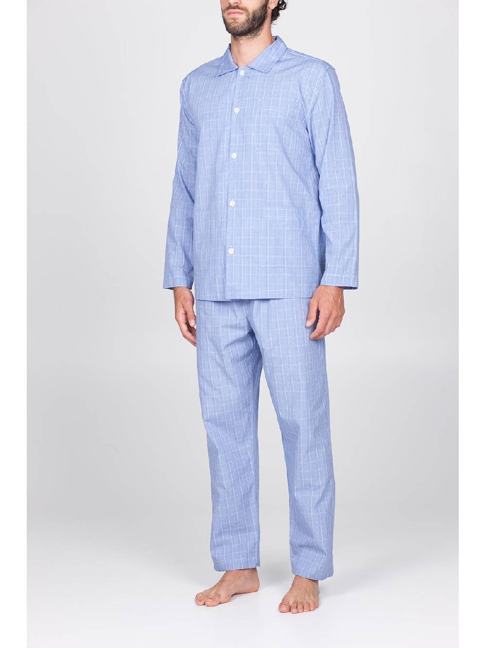 Julipet Pigiama Cardigan In Pregiato Popeline