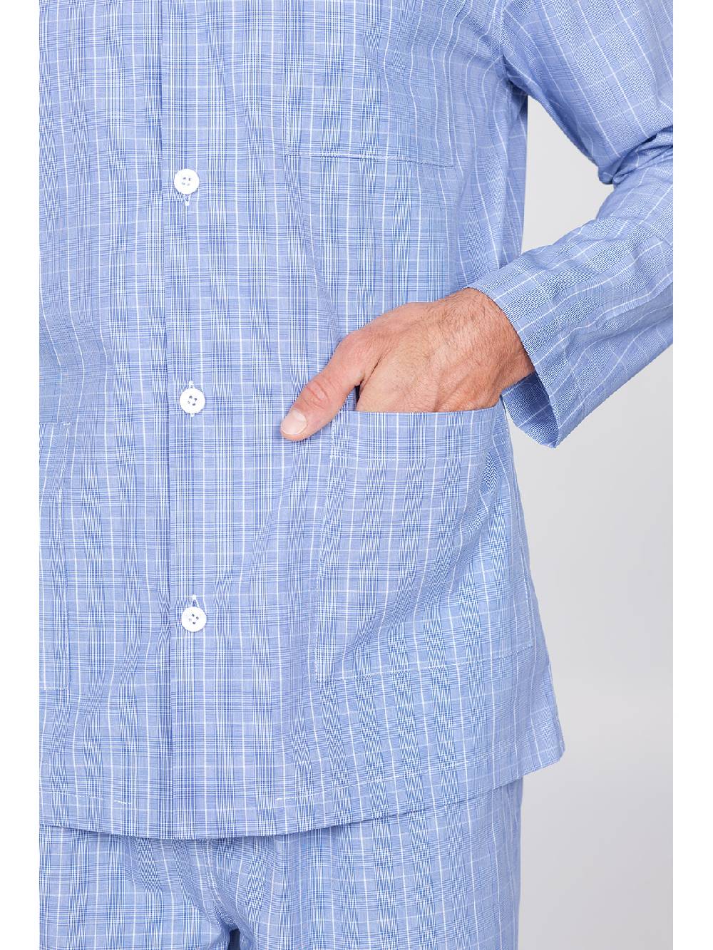 Julipet Pigiama Cardigan In Pregiato Popeline