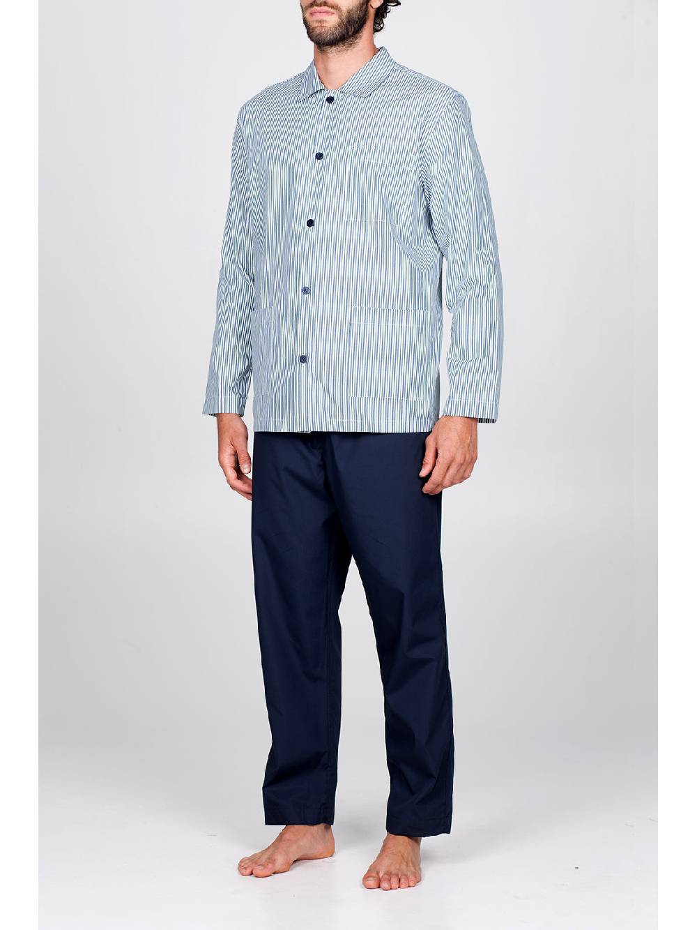 Julipet Pigiama Cardigan In Pregiato Popeline