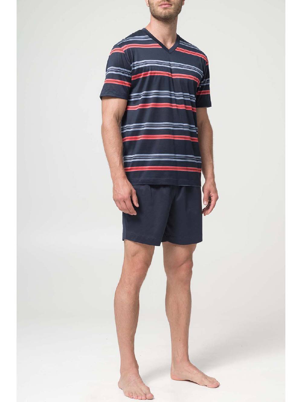 Julipet Pigiama Corto V In Pregiato 100% Filoscozia