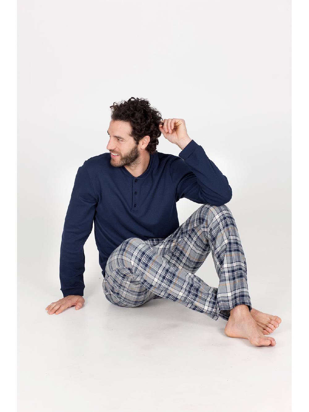 Julipet Pigiama In Calda Flanella Di Puro Cotone