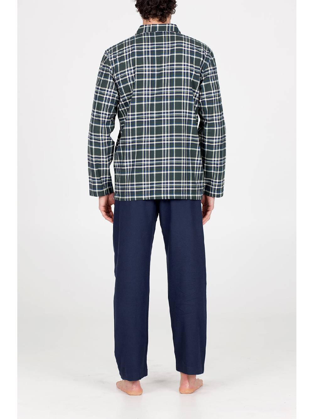 Julipet Pigiama In Calda Flanella Di Puro Cotone