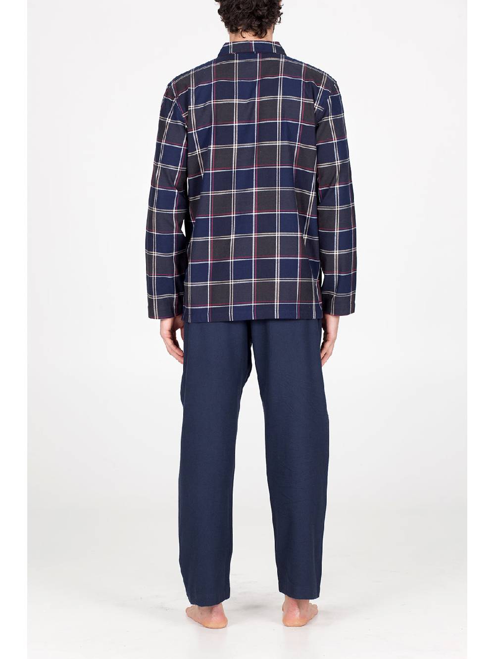 Julipet Pigiama In Calda Flanella Di Puro Cotone