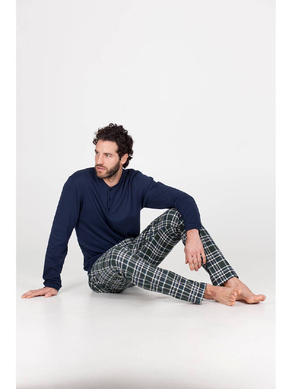 Julipet Pigiama In Calda Flanella Di Puro Cotone