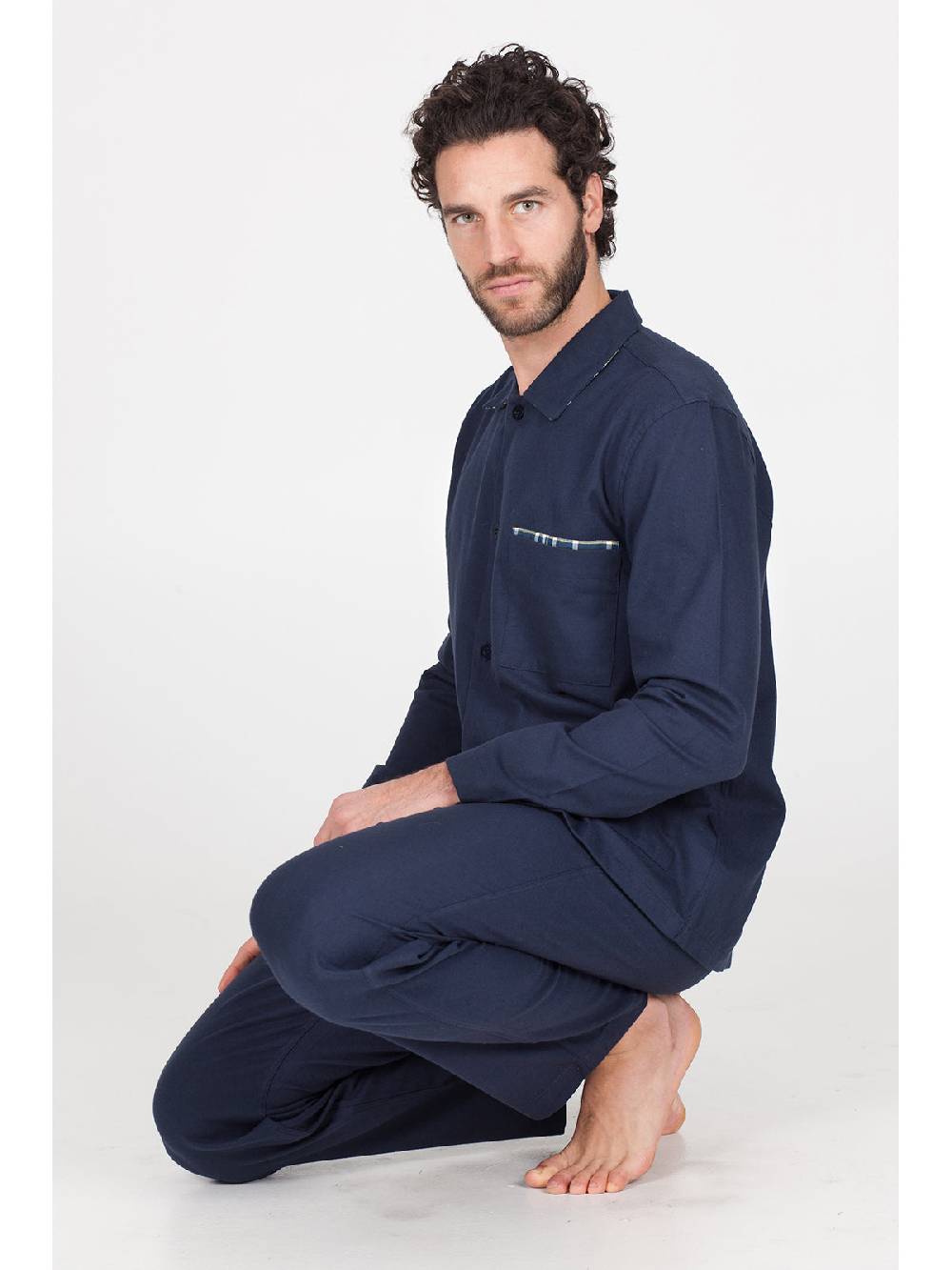 Julipet Pigiama In Calda Flanella Di Puro Cotone