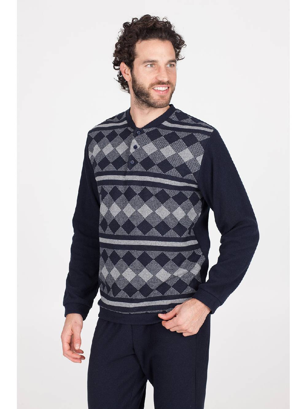 Julipet Pigiama In Caldo Jacquard Di Cotone