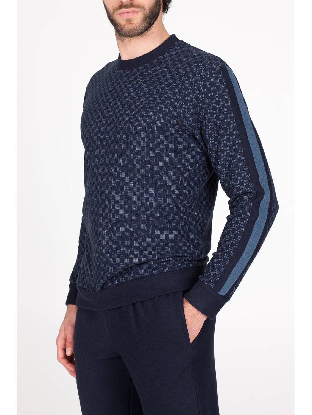 Julipet Pigiama In Caldo Jacquard Di Cotone