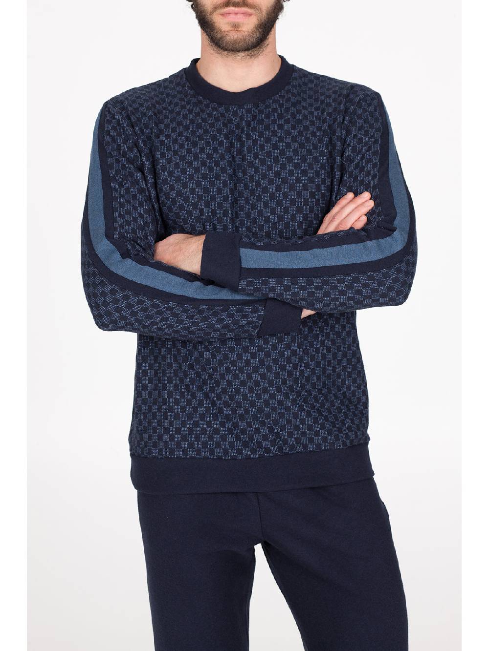 Julipet Pigiama In Caldo Jacquard Di Cotone