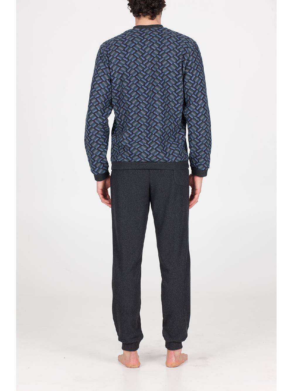 Julipet Pigiama In Caldo Jacquard Di Cotone