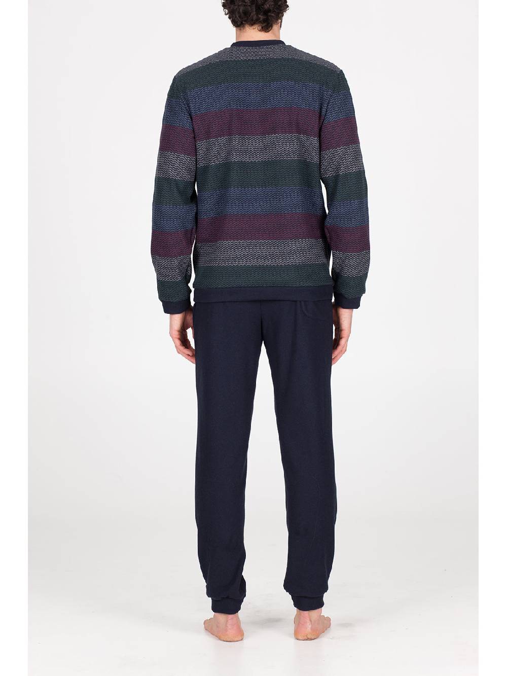 Julipet Pigiama In Caldo Jacquard Di Cotone