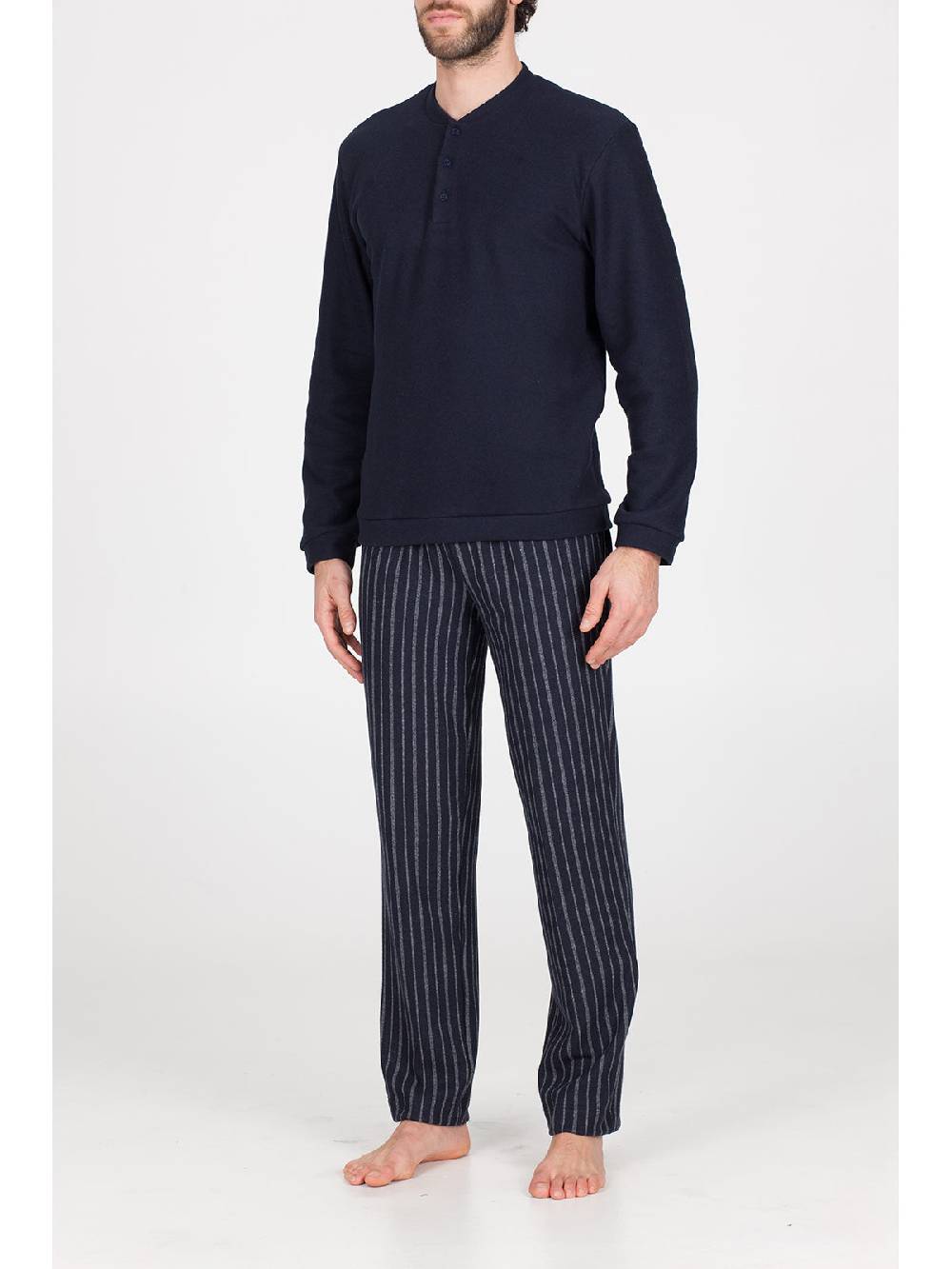 Julipet Pigiama In Caldo Jacquard Di Cotone