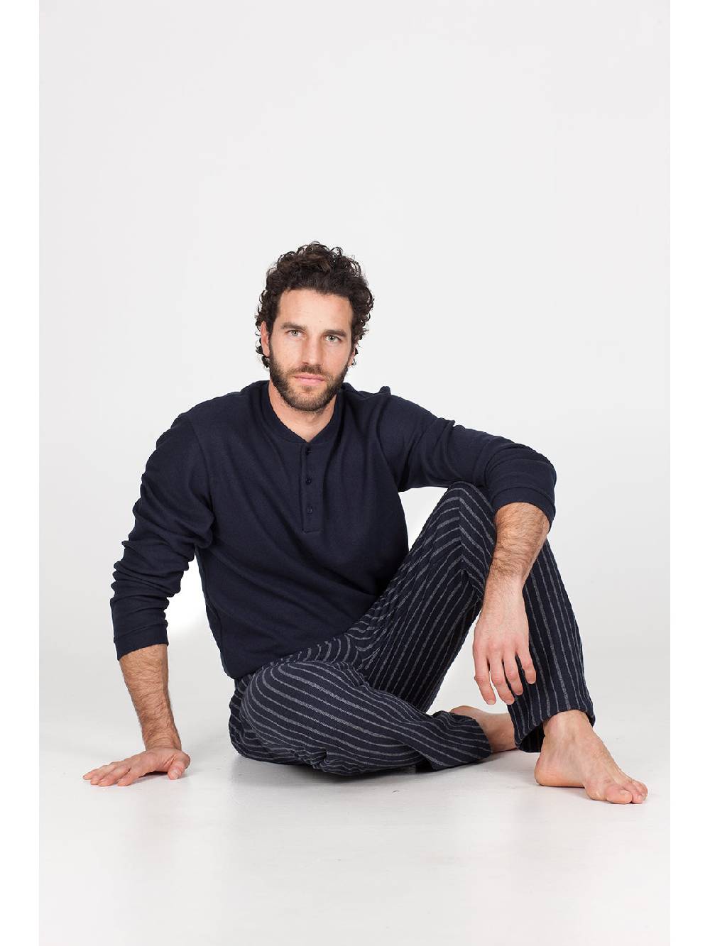 Julipet Pigiama In Caldo Jacquard Di Cotone