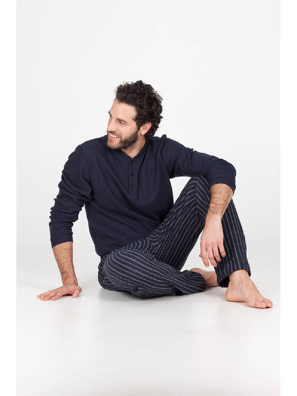 Julipet Pigiama In Caldo Jacquard Di Cotone