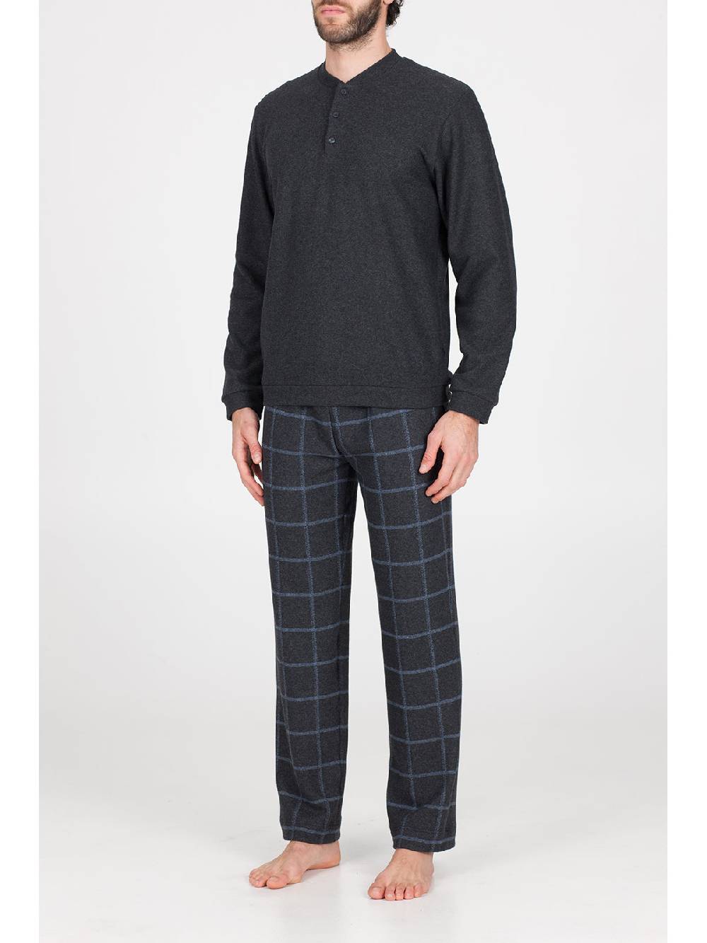 Julipet Pigiama In Caldo Jacquard Di Cotone