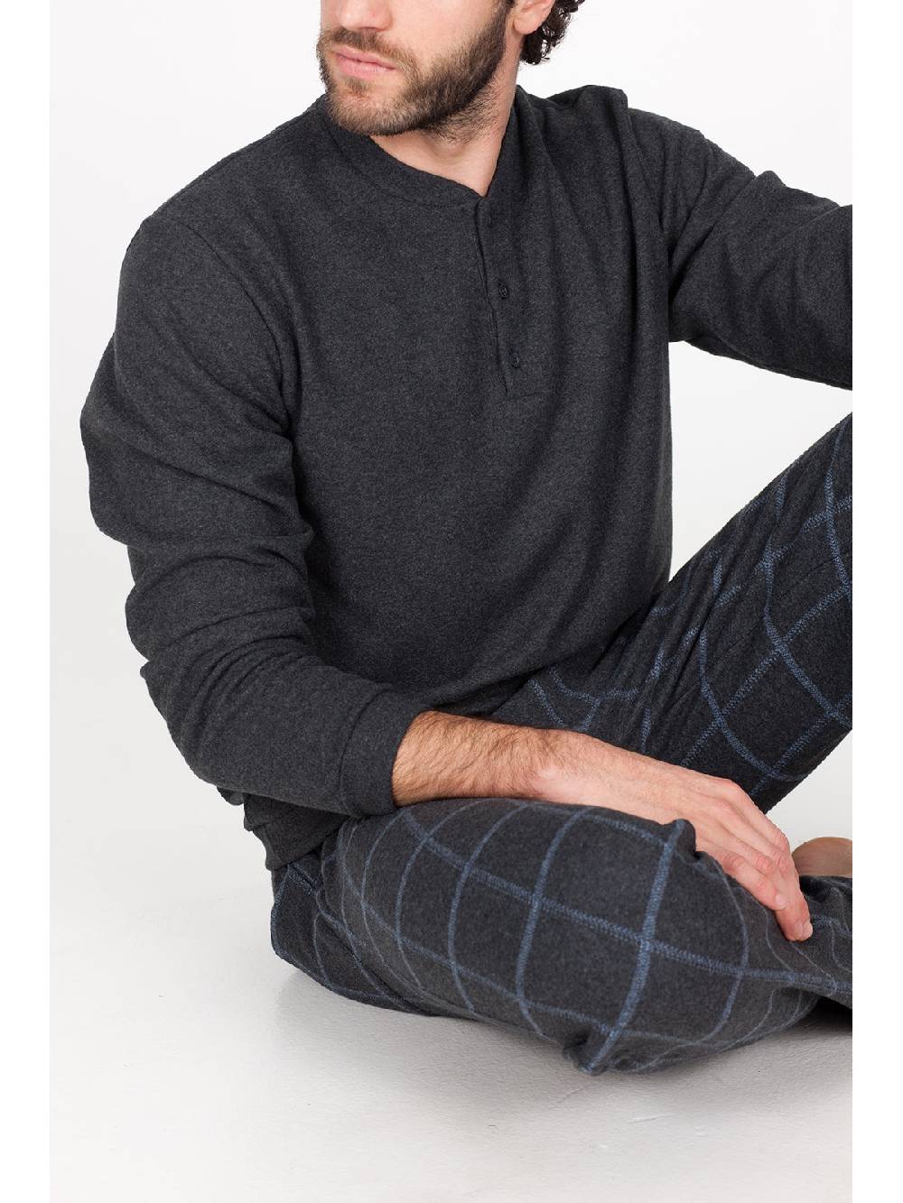 Julipet Pigiama In Caldo Jacquard Di Cotone