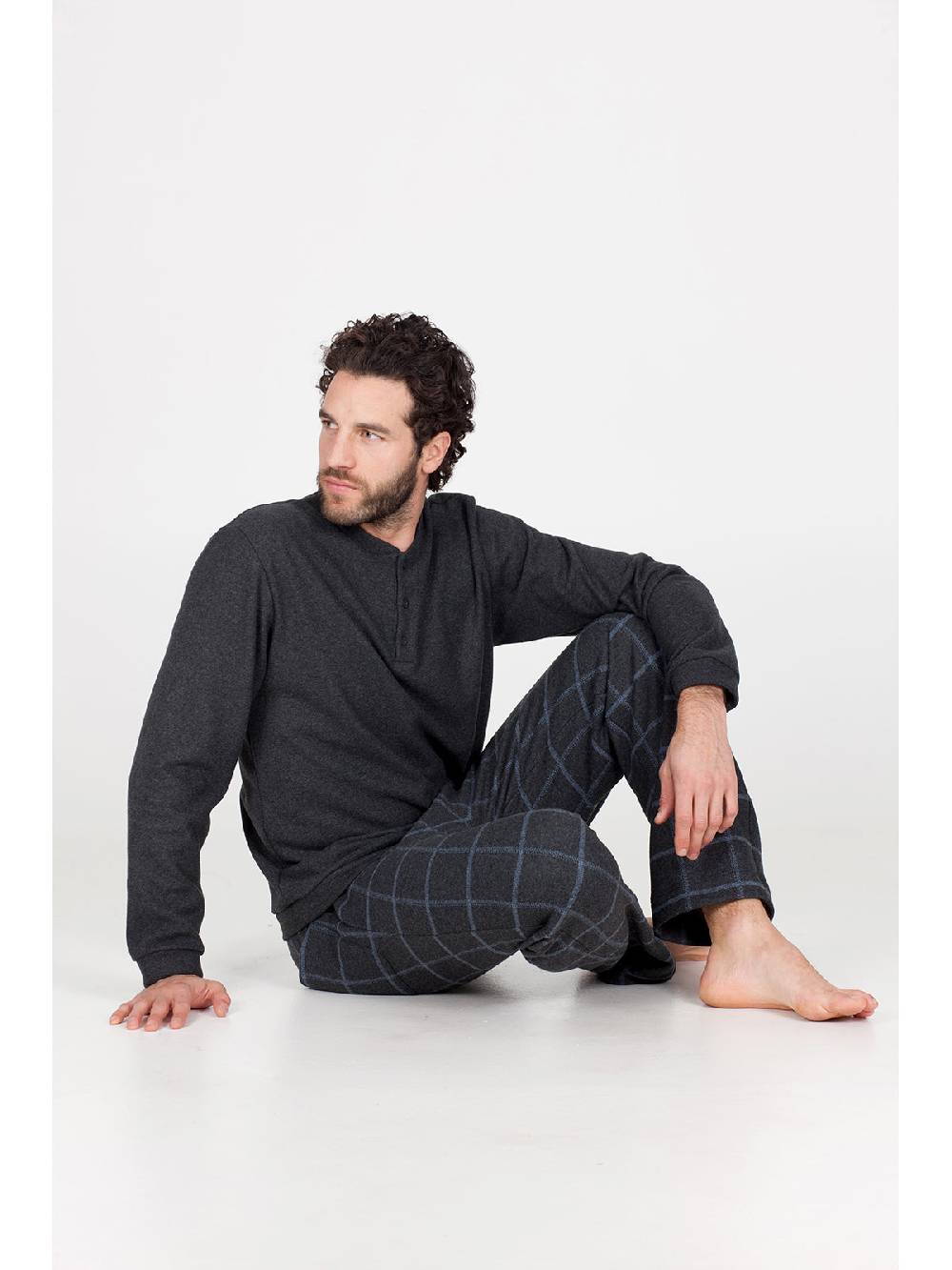 Julipet Pigiama in caldo jacquard di cotone