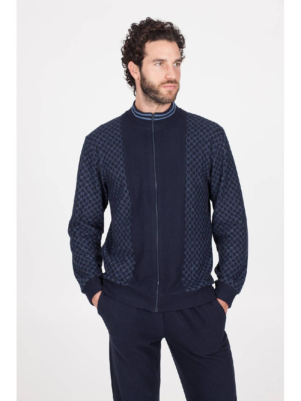 Julipet Pigiama In Caldo Jacquard Di Cotone