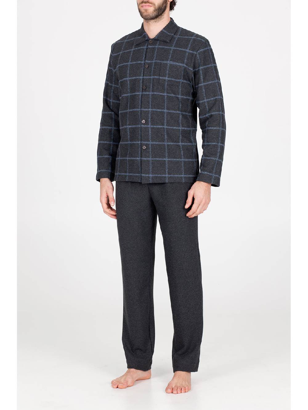 Julipet Pigiama In Caldo Jacquard Di Cotone