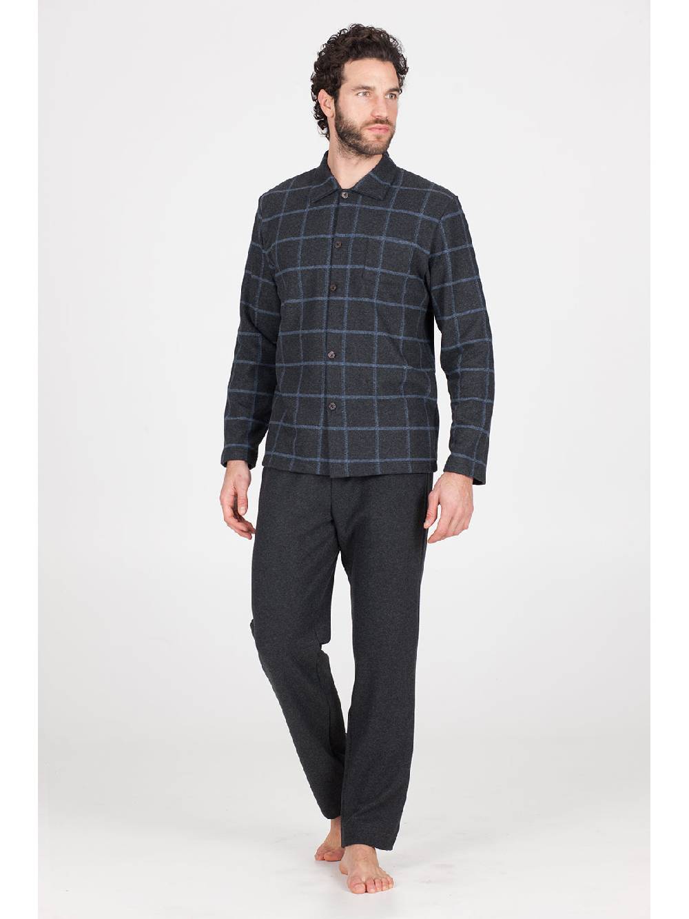 Julipet Pigiama In Caldo Jacquard Di Cotone