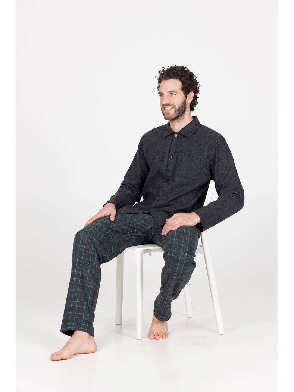 Julipet Pigiama In Caldo Jacquard Di Cotone