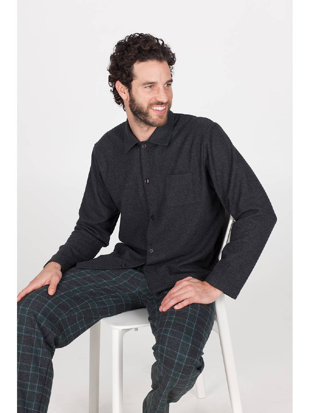 Julipet Pigiama In Caldo Jacquard Di Cotone