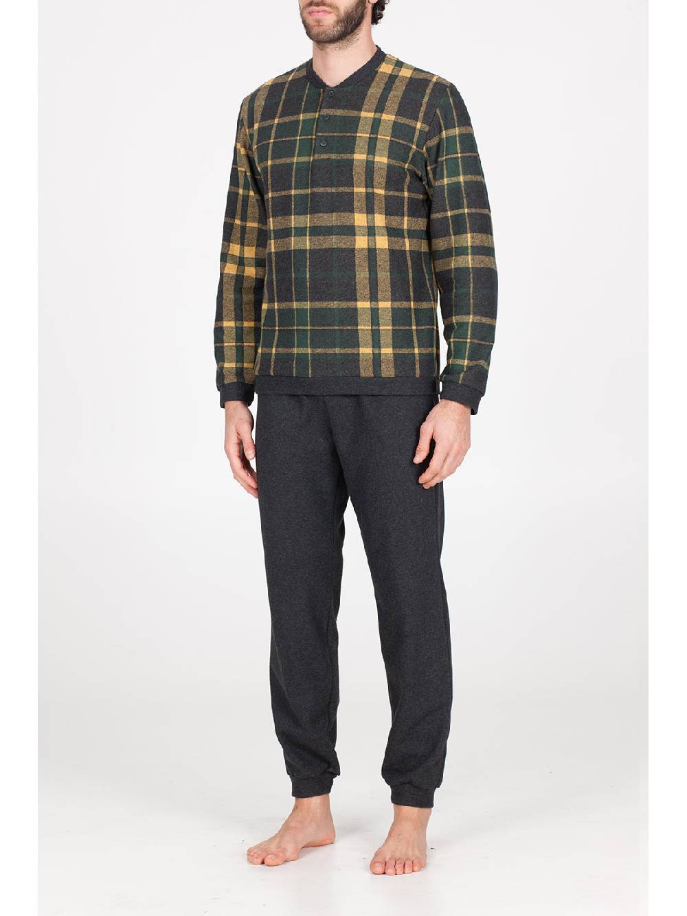 Julipet Pigiama In Caldo Jacquard Di Cotone