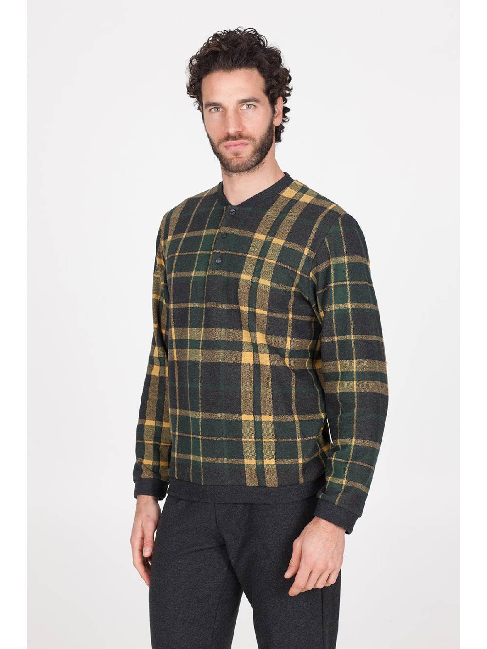 Julipet Pigiama In Caldo Jacquard Di Cotone