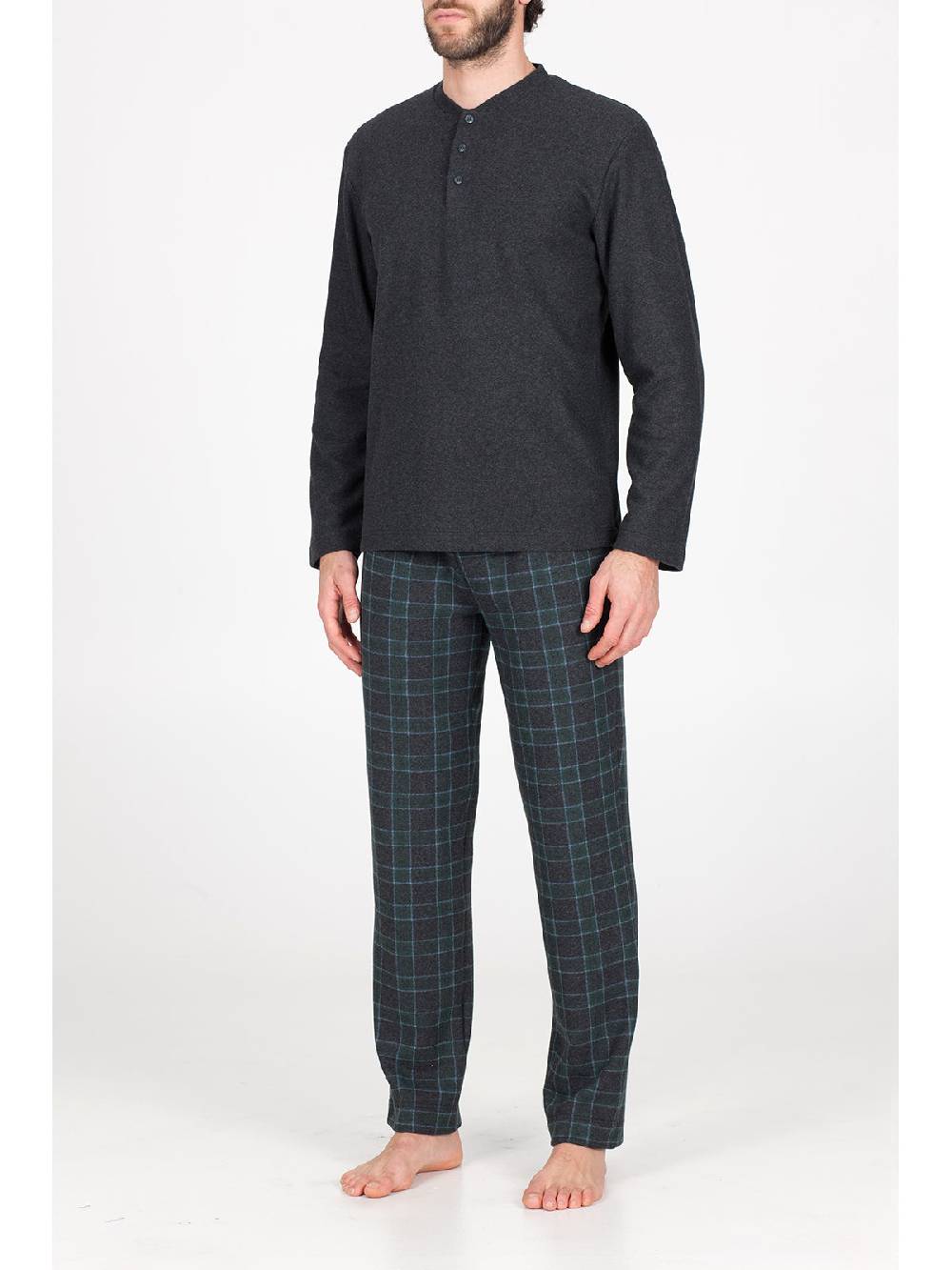 Julipet Pigiama In Caldo Jacquard Di Cotone