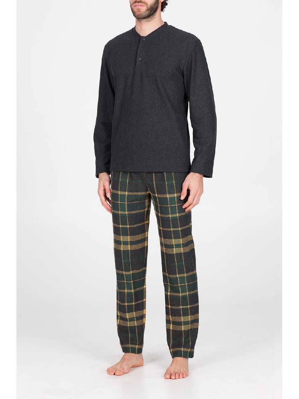 Julipet Pigiama In Caldo Jacquard Di Cotone