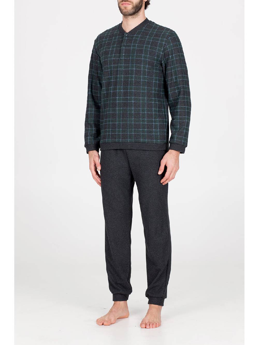 Julipet Pigiama In Caldo Jacquard Di Cotone