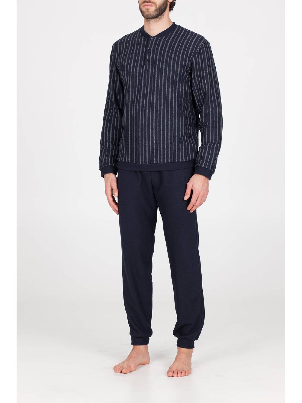 Julipet Pigiama In Caldo Jacquard Di Cotone