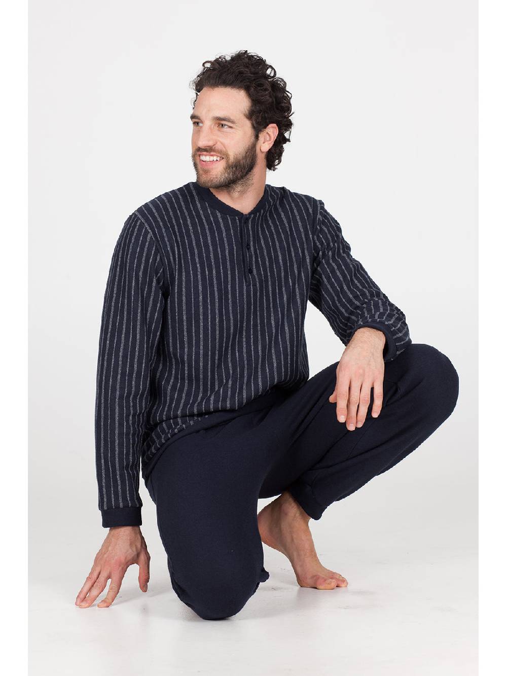 Julipet Pigiama In Caldo Jacquard Di Cotone