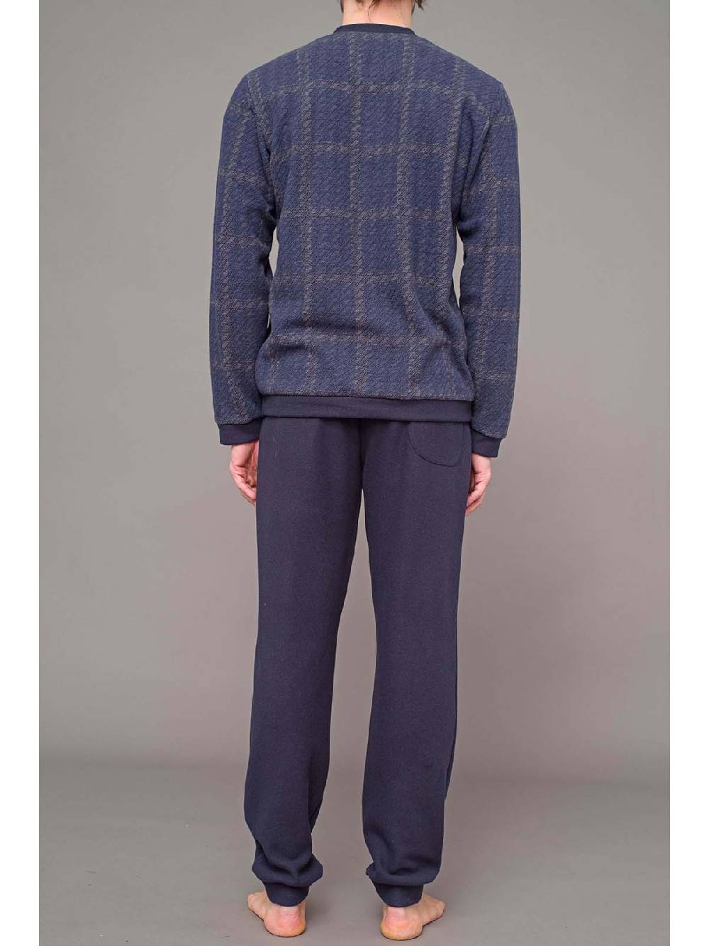 Julipet Pigiama In Caldo Tessuto Milano Fantasia