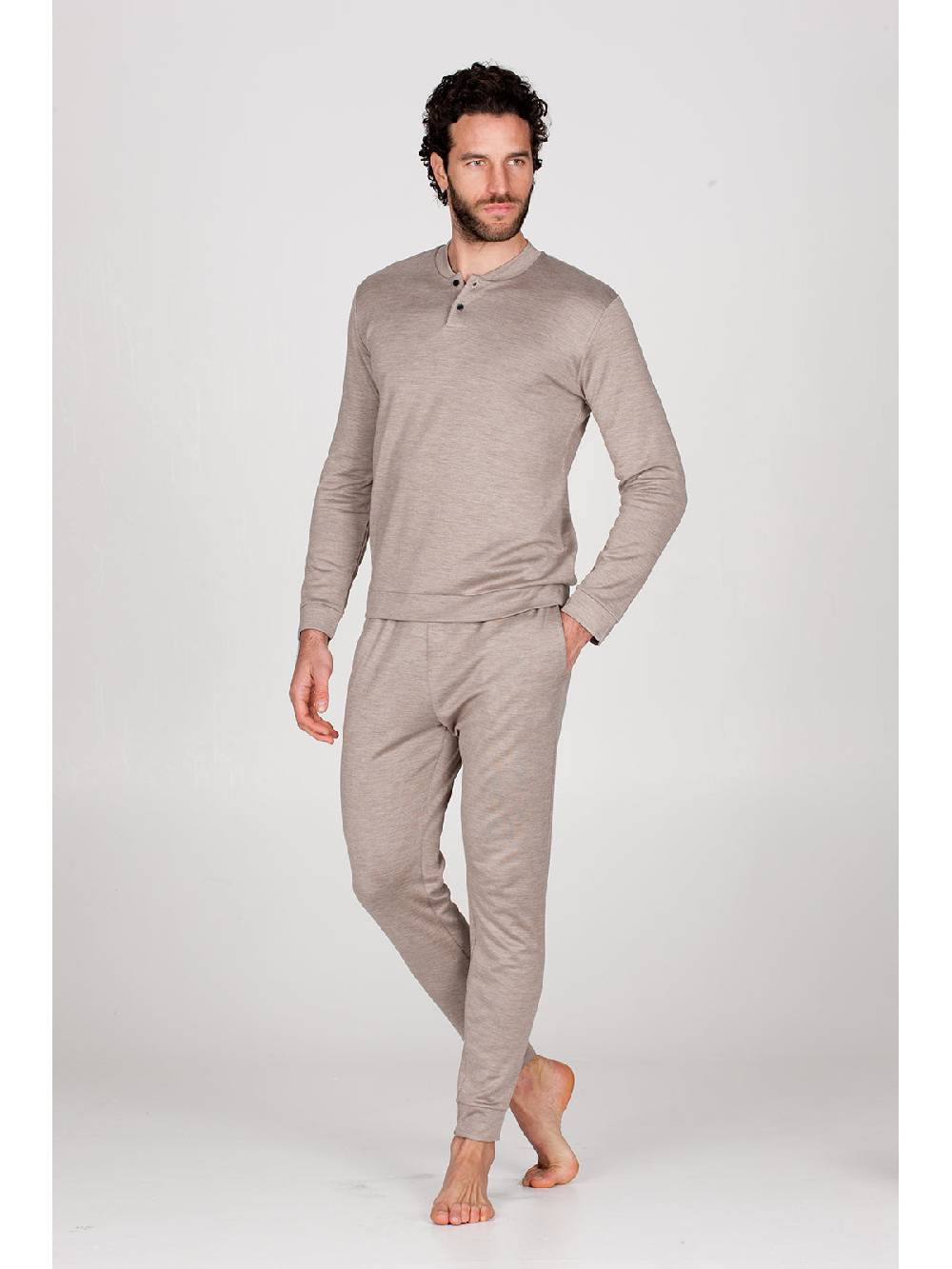 Julipet Pigiama In Double Jersey Seta E Cotone