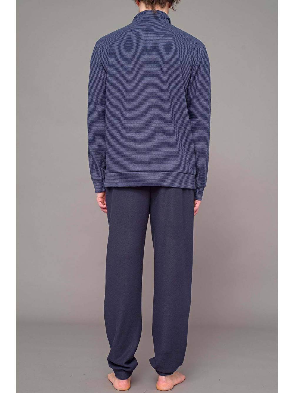 Julipet Pigiama Mezza Zip In Caldo Tessuto Milano