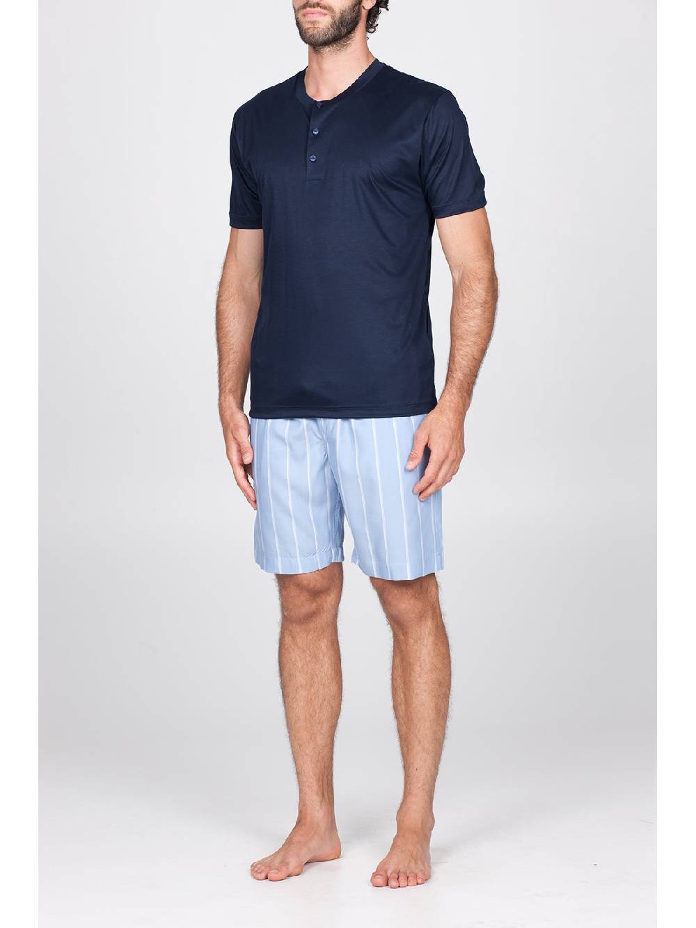 Julipet Pigiama Serafino In Lyocell Mix&match