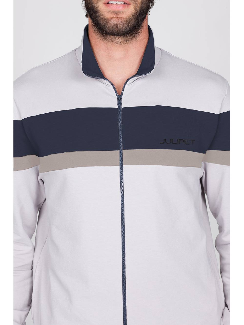 Julipet Tuta zip in confortevole felpa