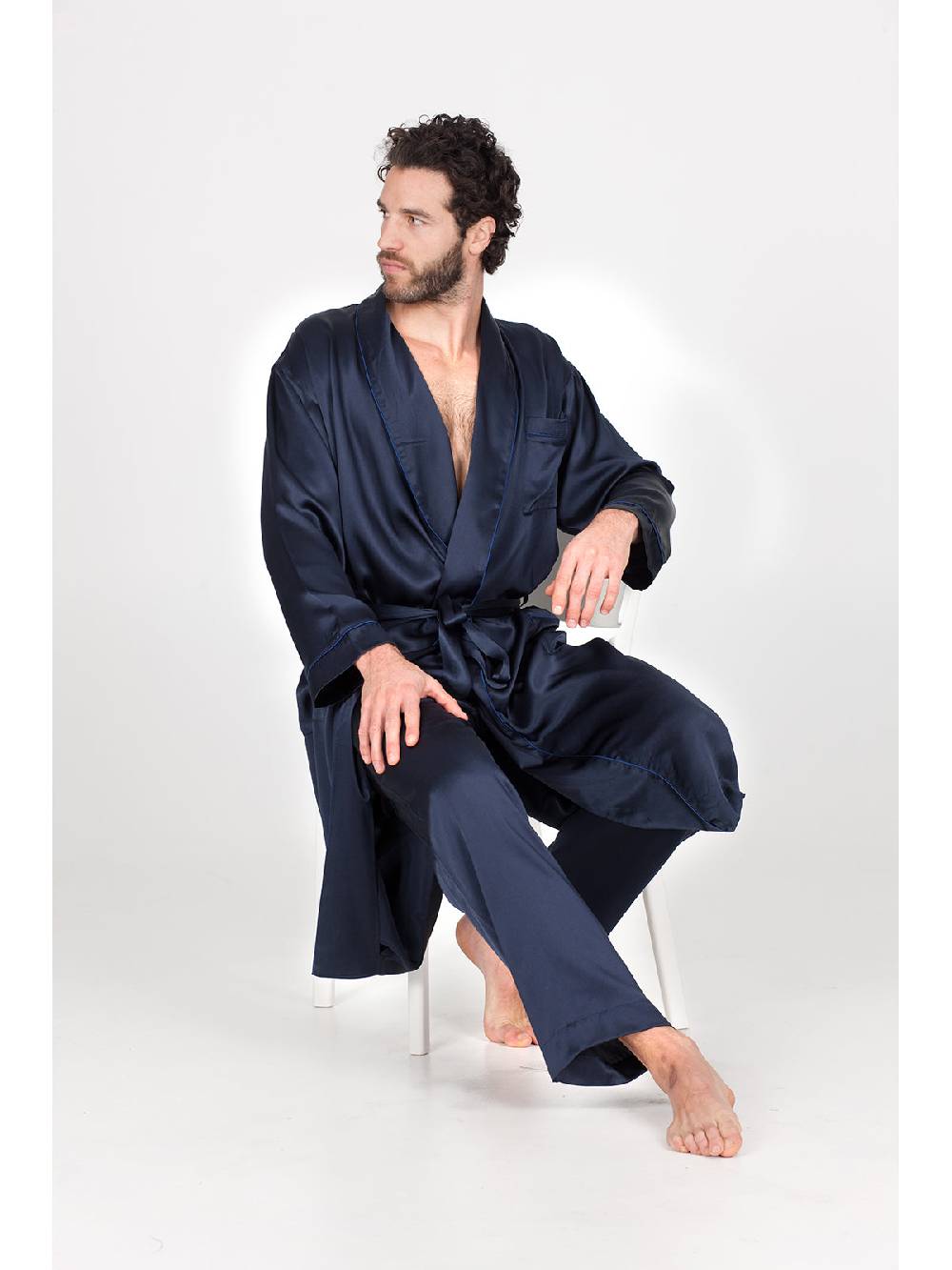 Julipet Vestaglia Di Lusso In Pura Seta