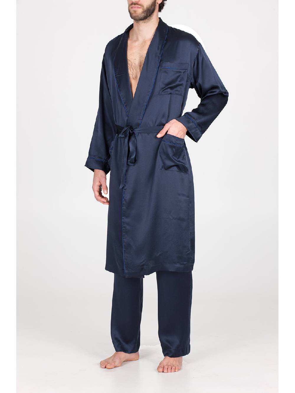 Julipet Vestaglia Di Lusso In Pura Seta