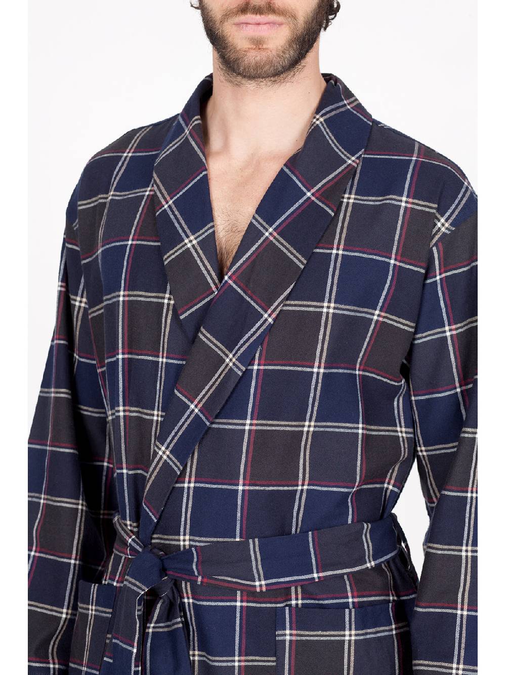 Julipet Vestaglia in calda flanella di puro cotone