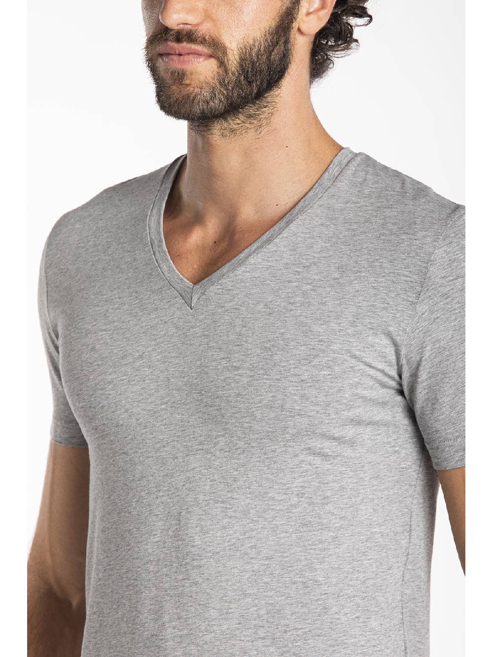 Julipet Maglietta A V In Jersey Di Cotone Elasticizzato